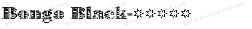 Bongo Black字体转换